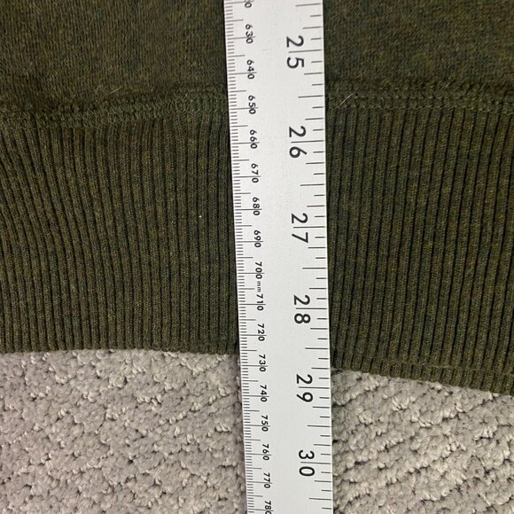 Vintage American Eagle Hoodie Men's XXL Green Military Army Faux Fur Hood Fleece - Picture 12 of 12